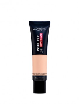 L'Oreal Infallible 24H Matte Cover Foundation No 155 Natural Rose (30ml)