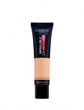 L'Oreal Infallible 24H Matte Cover Foundation No 200 Golden Beige (30ml)