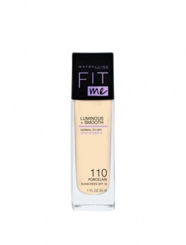Maybelline Fit Me Luminous & Smooth Liquid Foundation SPF18 No 110 Porcelain (30ml)