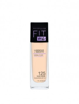 Maybelline Fit Me Luminous & Smooth Liquid Foundation SPF18 No 125 Nude Beige (30ml)