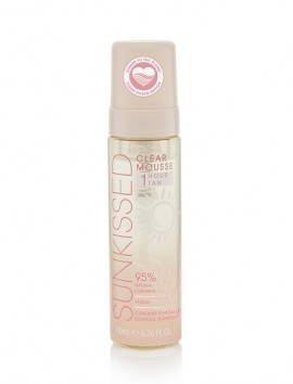Sunkissed Clear Mousse 1 Hour Tan 95% Natural Ingredients "Clean Ocean Edition" 200ml