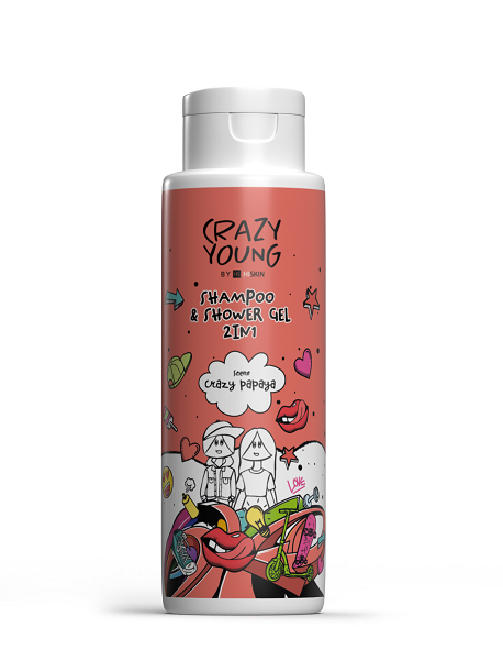 HiSkin Crazy Young Shampoo & Shower Gel 2 in 1 "Crazy Papaya" 200ml