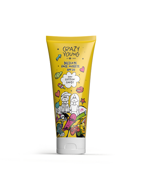 HiSkin Crazy Young Delicate Face Mousse SPF20 "Cotton Candy" 60ml