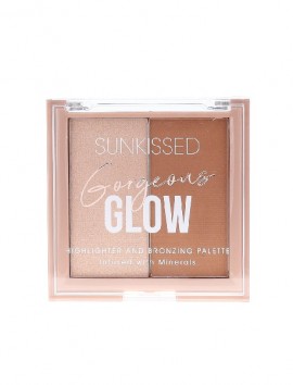 Sunkissed Gorgeous Glow Highligher And Bronzer Palette (10g)