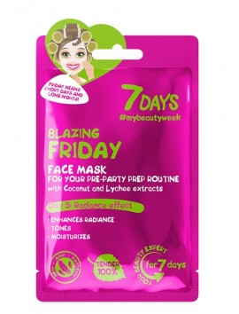 7DAYS Face Mask BLAZING FRIDAY For Your Pre-party Perp Routine (28g)
