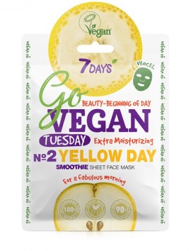 7DAYS Go Vegan Face Mask YELLOW DAY For A Fabulous Morning (25g)